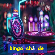 bingo chá de bebê excel